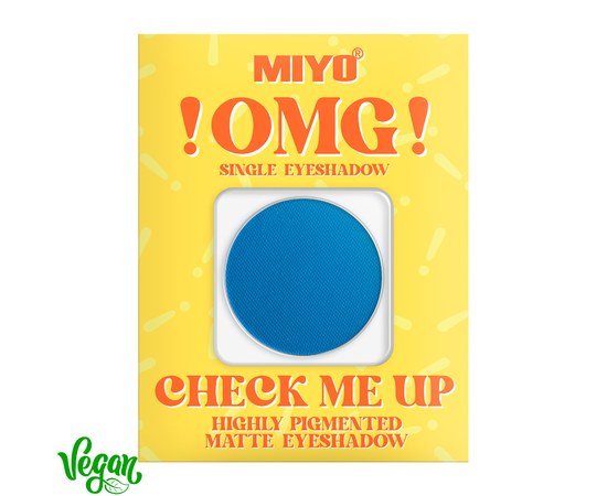 Зображення  Тіні для повік матові високопігментовані Miyo !OMG! Check Me Up Matte Eyeshadow 08 Skyline, 1.3 г, Об'єм (мл, г): 1.3, Варіант: 08