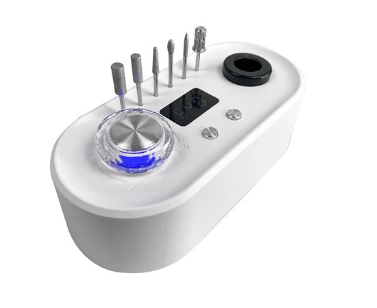 Изображение 8 Фрезер для маникюра и педикюра с фонариком Nail Drill UV-701 50 Вт 40000 об, белый