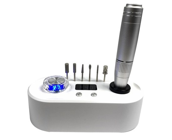 Изображение 6 Фрезер для маникюра и педикюра с фонариком Nail Drill UV-701 50 Вт 40000 об, белый