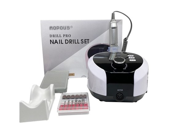 Зображення  Фрезер для манікюру та педикюру Nail Drill Set ZS-619 65 Вт 45000 об, білий