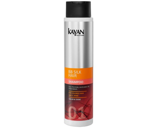 Изображение  Shampoo for dyed hair Kayan Professional BB Silk Hair, 400 ml