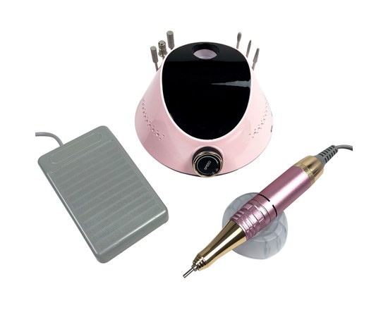 Изображение 5 Фрезер для маникюра и педикюра Nail Drill ZS-232 65 Вт 45000 об, розовый