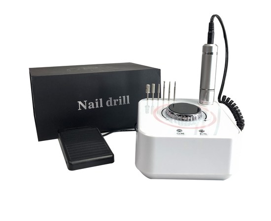 Изображение 2 Фрезер для маникюра и педикюра Nail Drill UV-601 48 Вт 40000 об, белый