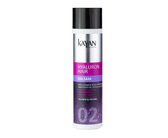 Изображение  Balm for thin and volumeless hair Kayan Professional Hyaluron Hair, 250 ml