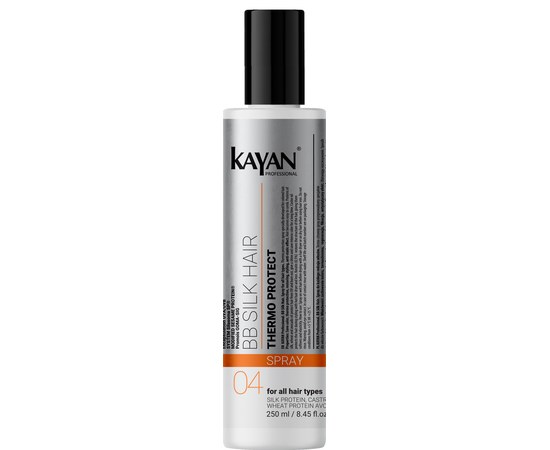 Изображение  Спрей-термозащита для окрашенных волос Kayan Professional BB Silk Hair, 200 мл