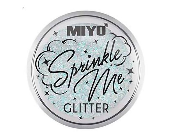 Изображение  Многофункциональный пигмент для век с блестками Miyo Sprinkle Me Pure Pigment 16 Blue Note, 1 г, Объем (мл, г): 1, Цвет №: 16