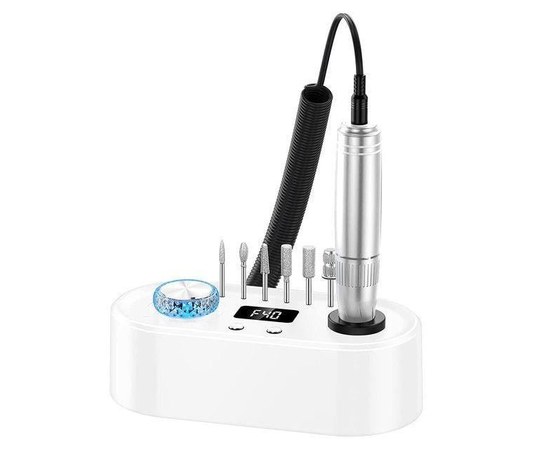 Изображение 7 Фрезер для маникюра и педикюра с фонариком Nail Drill UV-701 50 Вт 40000 об, белый