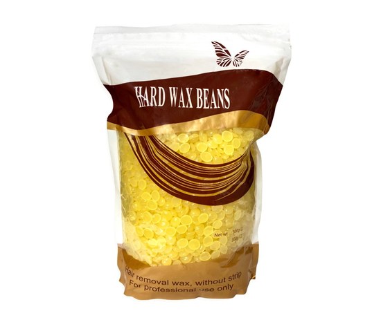 Зображення  Віск 0,5 кг у гранулах для депіляції Hard Wax Beans, Мед (жовтий)