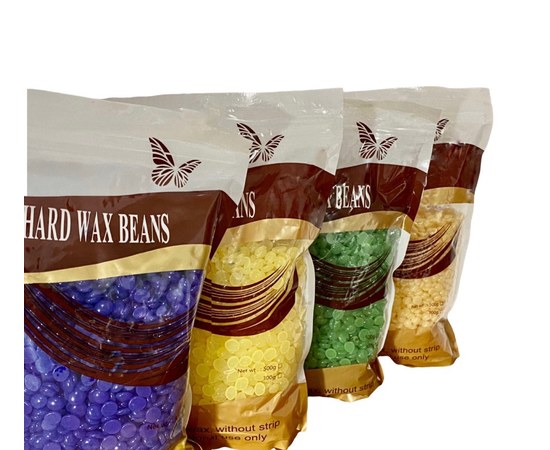 Изображение 2 Воск 0,5 кг в гранулах для депиляции Hard Wax Beans, Мёд (желтый)