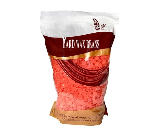 Зображення  Віск 0,5 кг у гранулах для депіляції Hard Wax Beans, Гранат (рожевий)