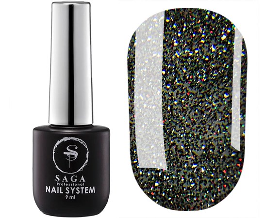 Изображение  Saga NY Disco Gel Polish No. 03 reflective, 9 ml, Volume (ml, g): 9, Color No.: 3