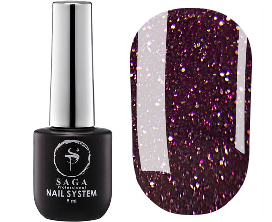 Изображение  Saga NY Disco Gel Polish No. 08 reflective, 9 ml, Volume (ml, g): 9, Color No.: 8