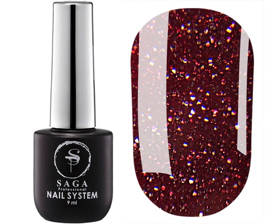 Изображение  Saga NY Disco Gel Polish No. 10 reflective, 9 ml, Volume (ml, g): 9, Color: 10