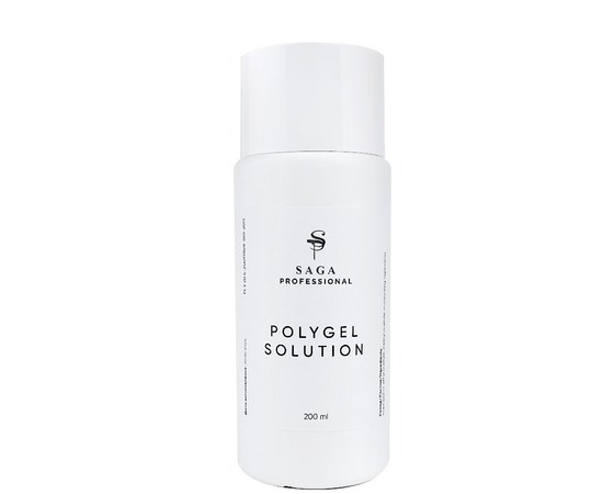 Изображение  Liquid for polygel Saga Polygel Solution, 200 ml, Volume (ml, g): 200