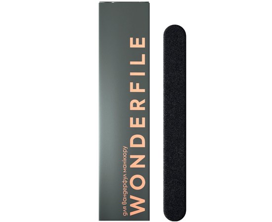 Изображение  Glue files Wonderfile in black (160x18 mm 100 grit 50 pcs)