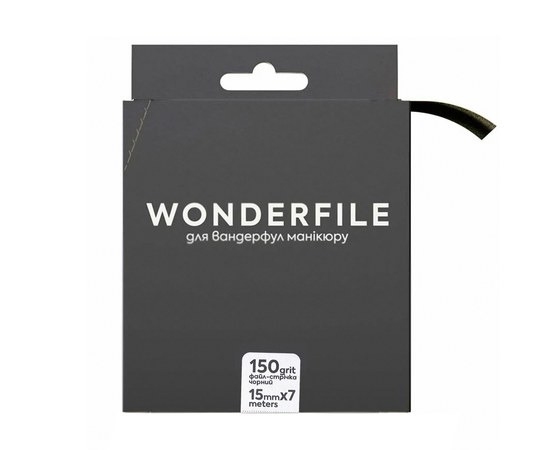 Изображение  Файл-лента для пилки Wonderfile in black (130х15 мм 150 грит 7 метров) 