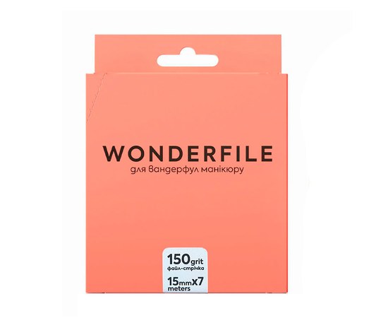 Зображення  Файл-стрічка для пилки Wonderfile in white (130х15 мм 150 грит 7 метрів)