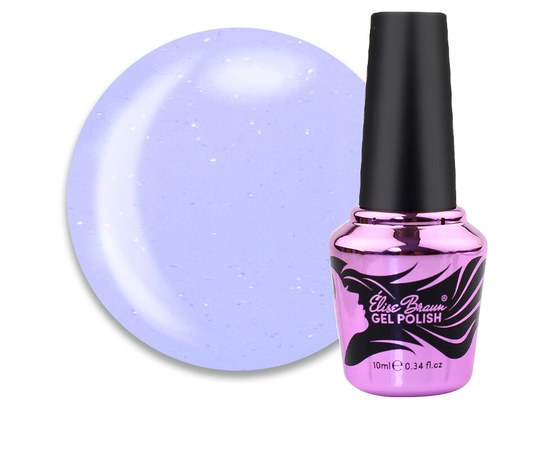 Изображение  Camouflage base for gel polish Elise Braun Cover Base No. 64 pale lilac with shimmer, 10 ml, Volume (ml, g): 10, Color No.: 64