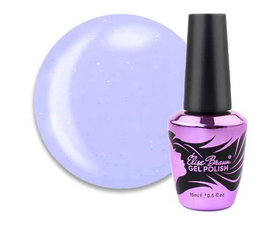 Изображение  Camouflage base for gel polish Elise Braun Cover Base No. 64 pale lilac with shimmer, 15 ml, Volume (ml, g): 15, Color No.: 64