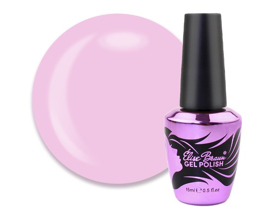 Изображение  Camouflage base for gel polish Elise Braun Cover Base No. 72 pink temptation, 15 ml, Volume (ml, g): 15, Color No.: 72