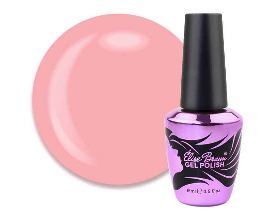 Изображение  Camouflage base for gel polish Elise Braun Cover Base No. 77 peach cream, 15 ml, Volume (ml, g): 15, Color No.: 77