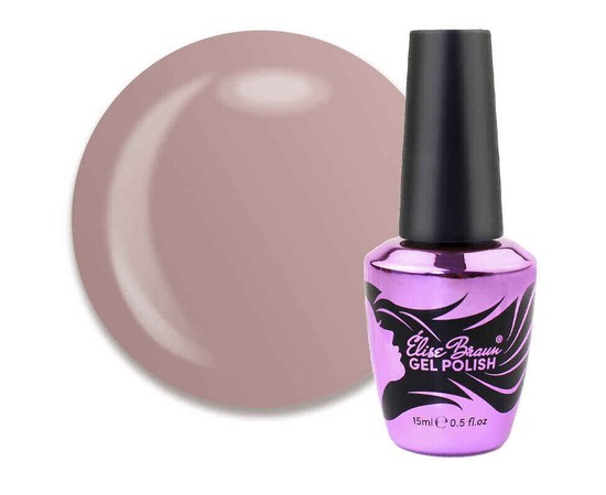 Изображение  Camouflage base for gel polish Elise Braun Cover Base No. 81 pink beige, 15 ml, Volume (ml, g): 15, Color No.: 81