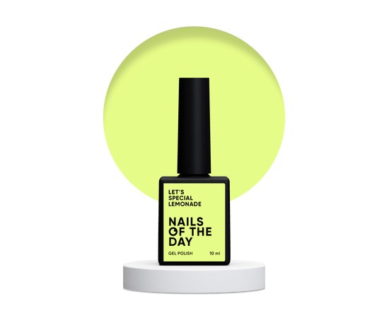 Изображение  Nails of the Day Let's special Lemonade - lemon pastel gel nail polish covering one layer, 10 ml, Volume (ml, g): 10, Color No.: Lemonade