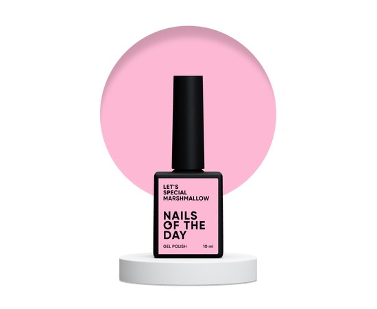 Изображение  Nails of the Day Let's special Marshmallow - light pink gel nail polish covering one layer, 10 ml, Volume (ml, g): 10, Color No.: Marshmallow