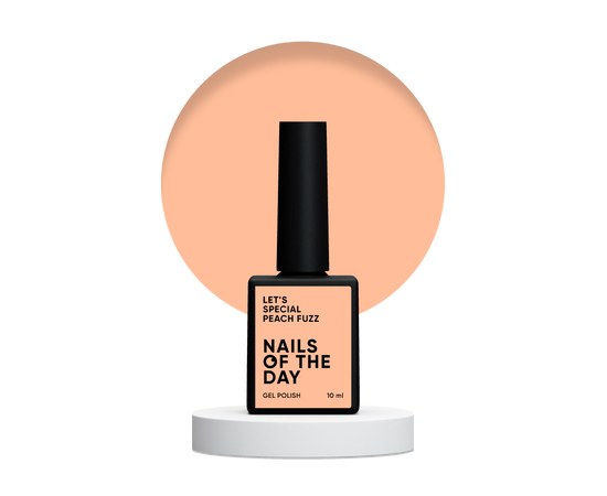 Зображення  Nails of the Day Let’s special Peach Fuzz - ніжно-персиковий гель-лак для нігтів, що перекриває в один шар, 10 мл, Об'єм (мл, г): 10, Цвет №: Peach Fuzz