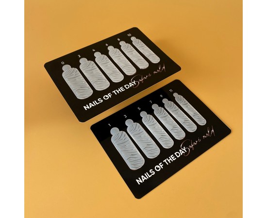 Изображение 2 Silicone molds for upper forms Nails of the Day Wild Safari Zebra Type 19.12 pcs