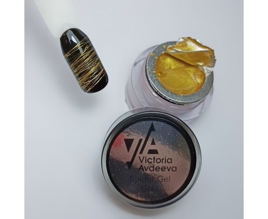 Изображение  Гель-паутинка Victoria Avdeeva Spider Gel Gold золото, 8 г, Объем (мл, г): 8, Цвет №: Gold