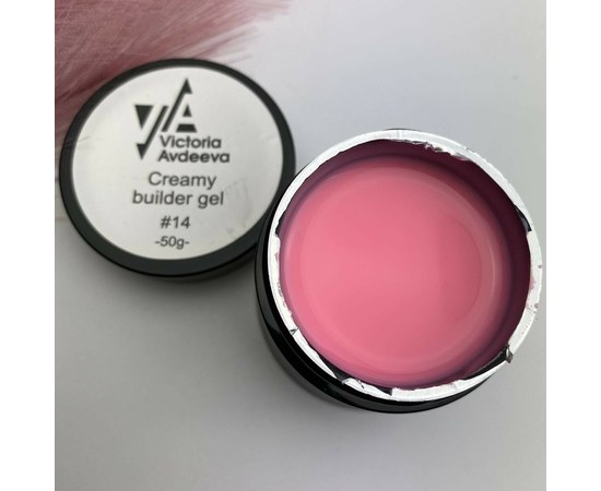 Зображення  Моделюючий крем-гель Victoria Avdeeva Creamy Builder Gel №14, 50 мл , Об'єм (мл, г): 50, Цвет №: 14, Колір: Рожевий