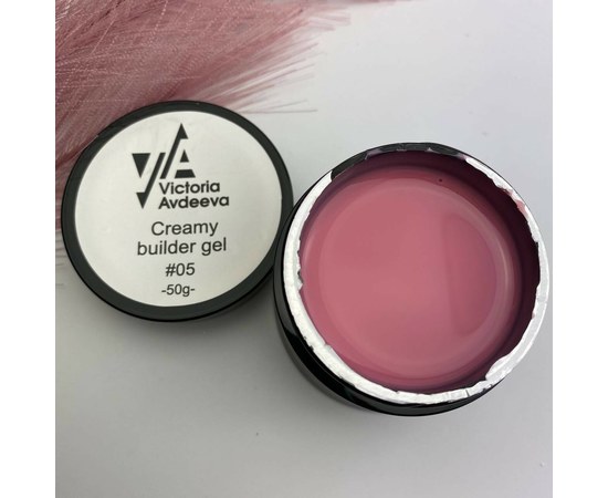 Зображення  Моделюючий крем-гель Victoria Avdeeva Creamy Builder Gel №07, 50 мл , Об'єм (мл, г): 50, Цвет №: 07, Колір: Рожевий
