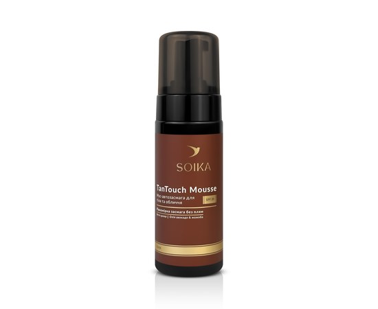 Изображение  Self-tanning mousse for face and body Soika Tan Touch Mousse SPF 20 Dark, 150 ml