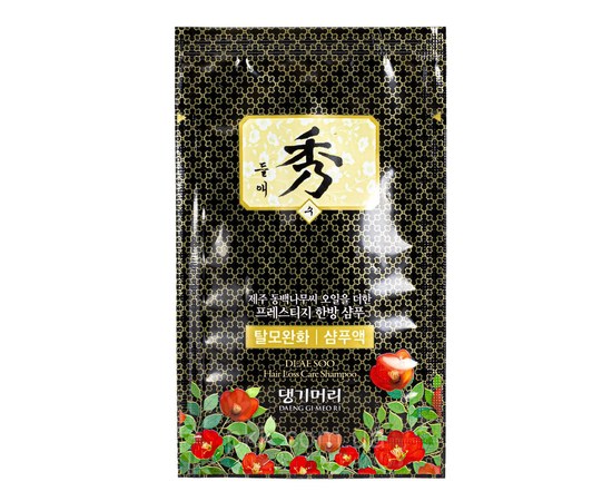 Изображение  Shampoo with oriental herbs and camellia oil Daeng Gi Meo Ri Dlae Soo Anti-Hair Loss Shampoo sachet, 10 ml, Volume (ml, g): 10