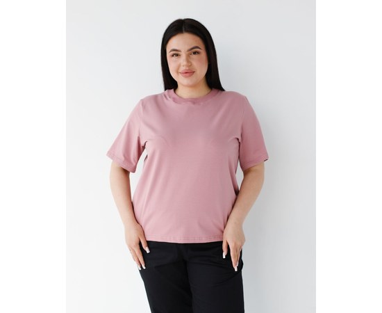 Изображение  Медицинская базовая футболка женская пепельно-розовая р. S, "БЕЛЫЙ ХАЛАТ" 498-429-924, Размер: S, Цвет: пепельно-розовый