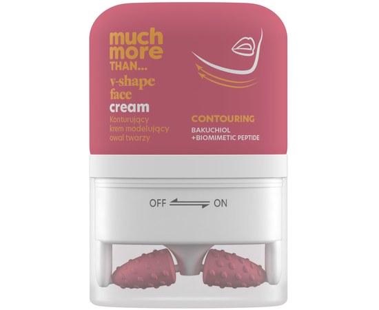 Изображение  Face contour cream HiSkin Much More Bakuchiol + Biomimetic Peptide with massager, 50 ml