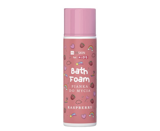 Изображение  Foam shower spray HiSkin Kids with raspberry aroma pink, 250 ml