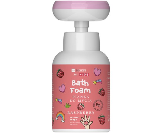 Изображение  Foam for shower and hands "Flower" HiSkin Kids with raspberry aroma, 300 ml