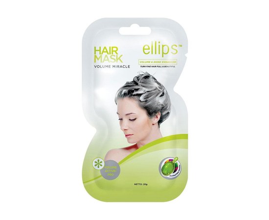 Изображение  Ellips Vitamin Hair Mask Volume Miracle, 18 g
