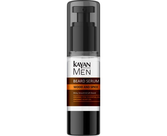 Изображение  Beard serum Kayan Professional Men Wood and Spice, 30 ml