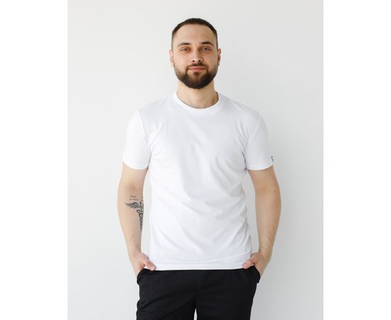 Изображение  Медицинская базовая футболка мужская белая р. 2XL, "БЕЛЫЙ ХАЛАТ" 500-324-924, Размер: 2XL, Цвет: белый