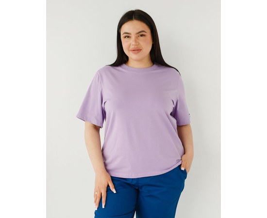 Зображення  Медична базова футболка жіноча лавандова р. 2XL, "БІЛИЙ ХАЛАТ" 498-353-924, Розмір: 2XL, Колір: лавандовий