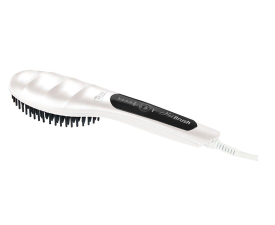 Зображення  Термогребінець для вирівнювання волосся TICO Professional Hot Brush White (100208W)