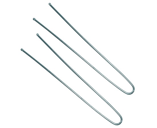 Изображение  TICO Professional straight hair pins (300570) 60 mm silver, 100 g