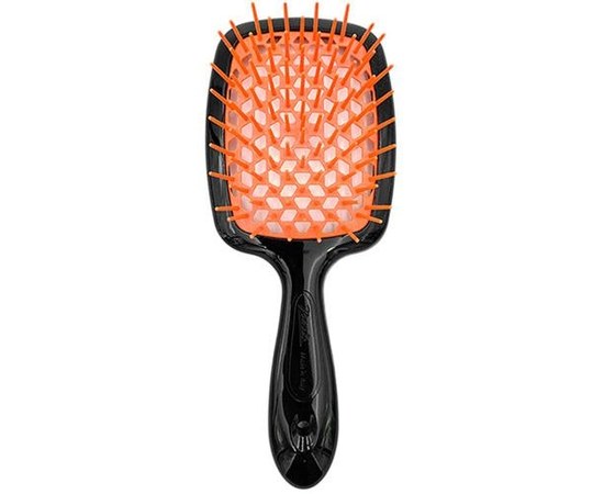 Зображення  Щітка масажна для волосся Janeke Superbrush Black&Orange 71SP226 ARA чорна з оранжевим