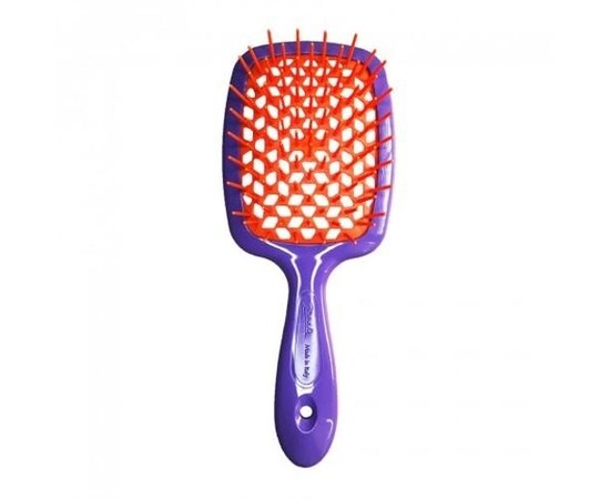 Изображение  Расческа для волос Janeke Superbrush Violet&Orange 86SP226 VA фиолетовая с оранжевым