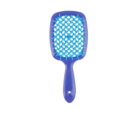 Зображення  Щітка масажна для волосся Janeke Superbrush Violet&Blue 86SP226 VIT фіолетова з блакитним