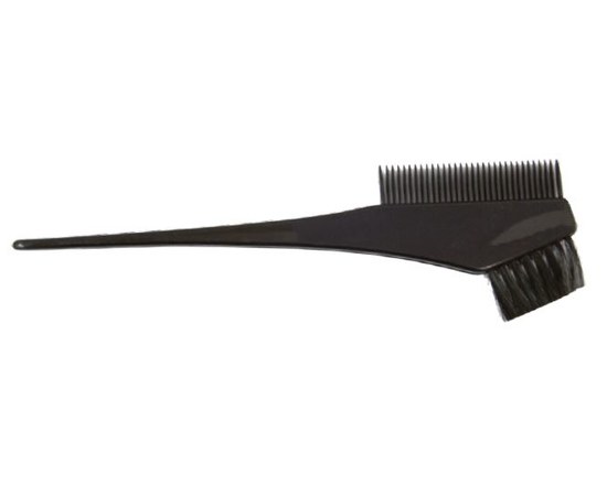 Изображение  Small coloring brush with comb TICO Professional (500003) black