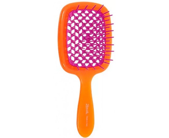 Изображение  Расческа для волос Janeke Superbrush Orange&Fuchsia 86SP226 ARA оранжевая с фуксией